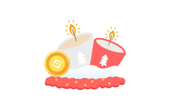 Christmas Binance Candle: A Festive Embroidery Gem