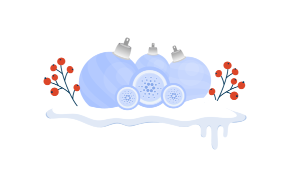 Christmas Cardano Lamp Ball: A Festive Graphic Asset