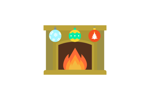 Christmas Fireplace Vector-247: A Festive Embroidery Gem
