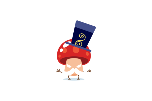 Christmas Kawaii Mushroom Cute Svg for Embroidery