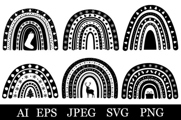 Christmas Rainbow SVG: A Versatile Graphic for Holiday Creations