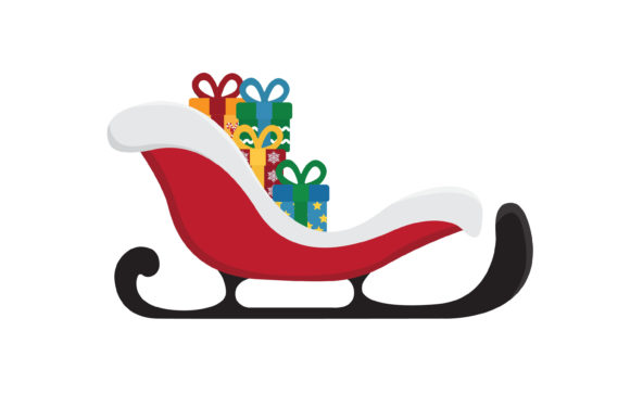 Christmas Sleigh Vector-6: A Versatile Graphic for Holiday Content