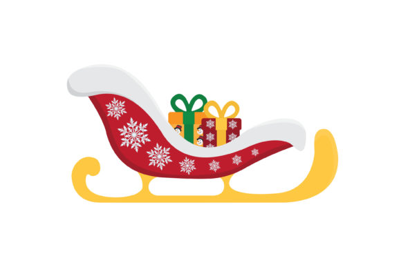 Christmas Sleigh Vector-9: A Versatile Graphic for Seasonal Branding