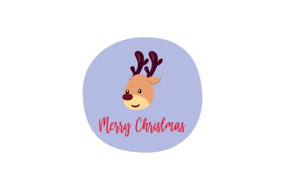 Christmas Stickers Animal Deer: A Versatile Graphics Asset