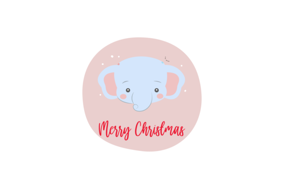 Christmas Stickers Animal Elephant Svg: A Festive Graphics and Illustrations Gem