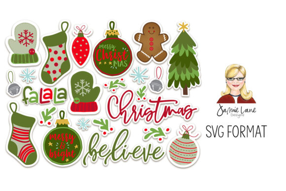 Christmas Stocking Stickers: A Festive Graphic Design Asset