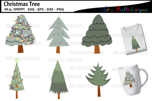 Christmas Tree Clipart: Festive Graphics for Local Branding