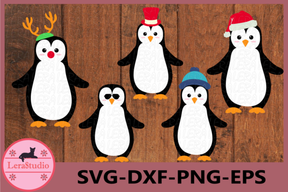 Cute Penguin, Merry Christmas: A Charming Graphics and Illustrations Asset