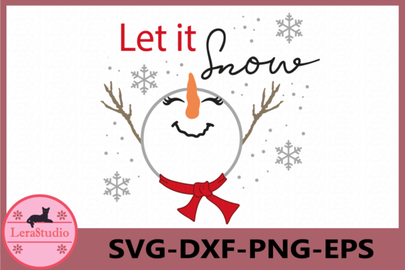 Let It Snow, Merry Christmas Graphics for Holiday Illustrations