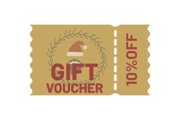 Merry Christmas Santa’s Voucher Design: A Festive Graphics Asset