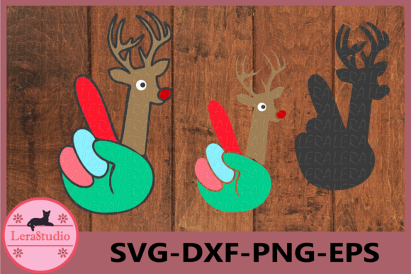 Peace Deer, Merry Christmas: A Versatile Graphics and Illustrations Set