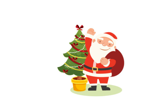 Santa Christmas Graphics: A Versatile Illustration for Branding